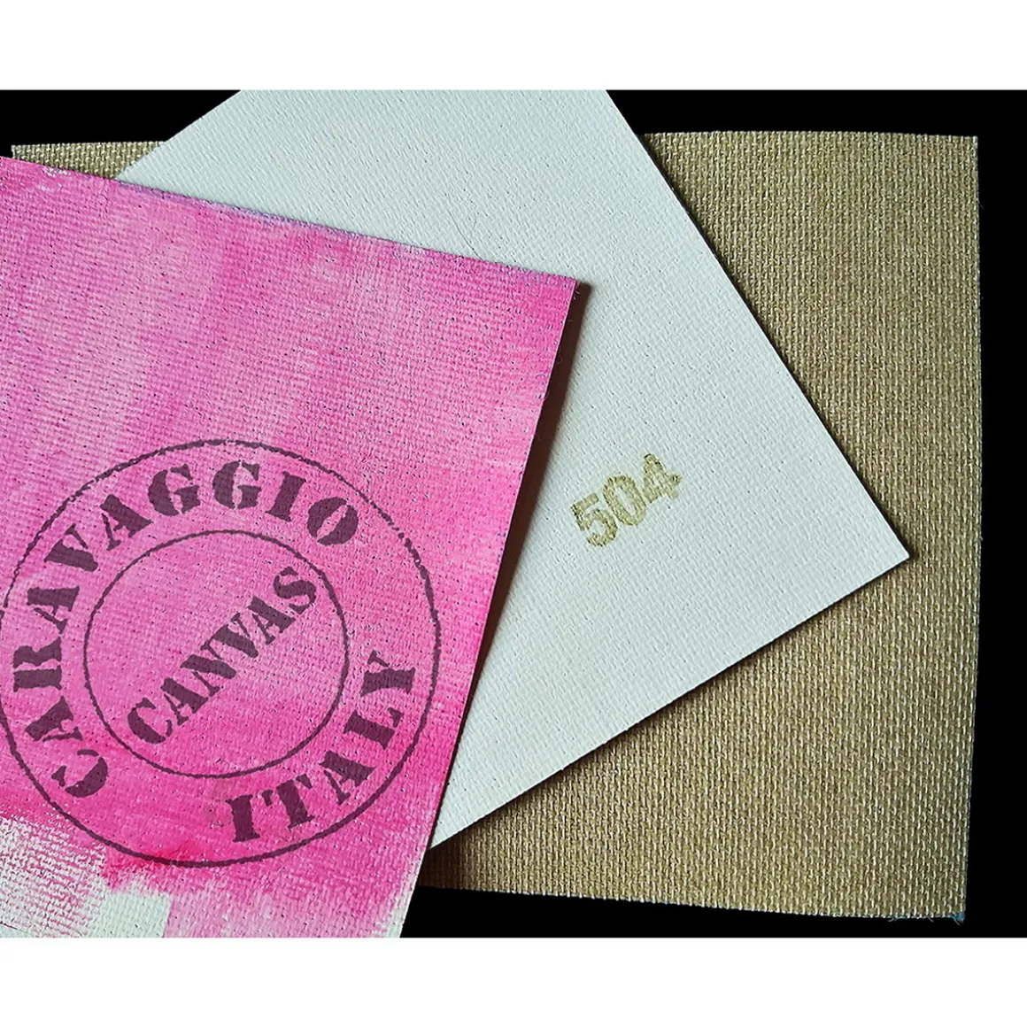 Caravaggio malerlærred 504, 160 cm bredt, 100% polyester, fin struktur, 215 g/m²