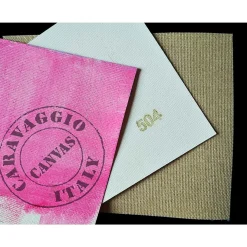 Caravaggio malerlærred 504, 210 cm bredt, 100% polyester, fin struktur, 215 g/m²