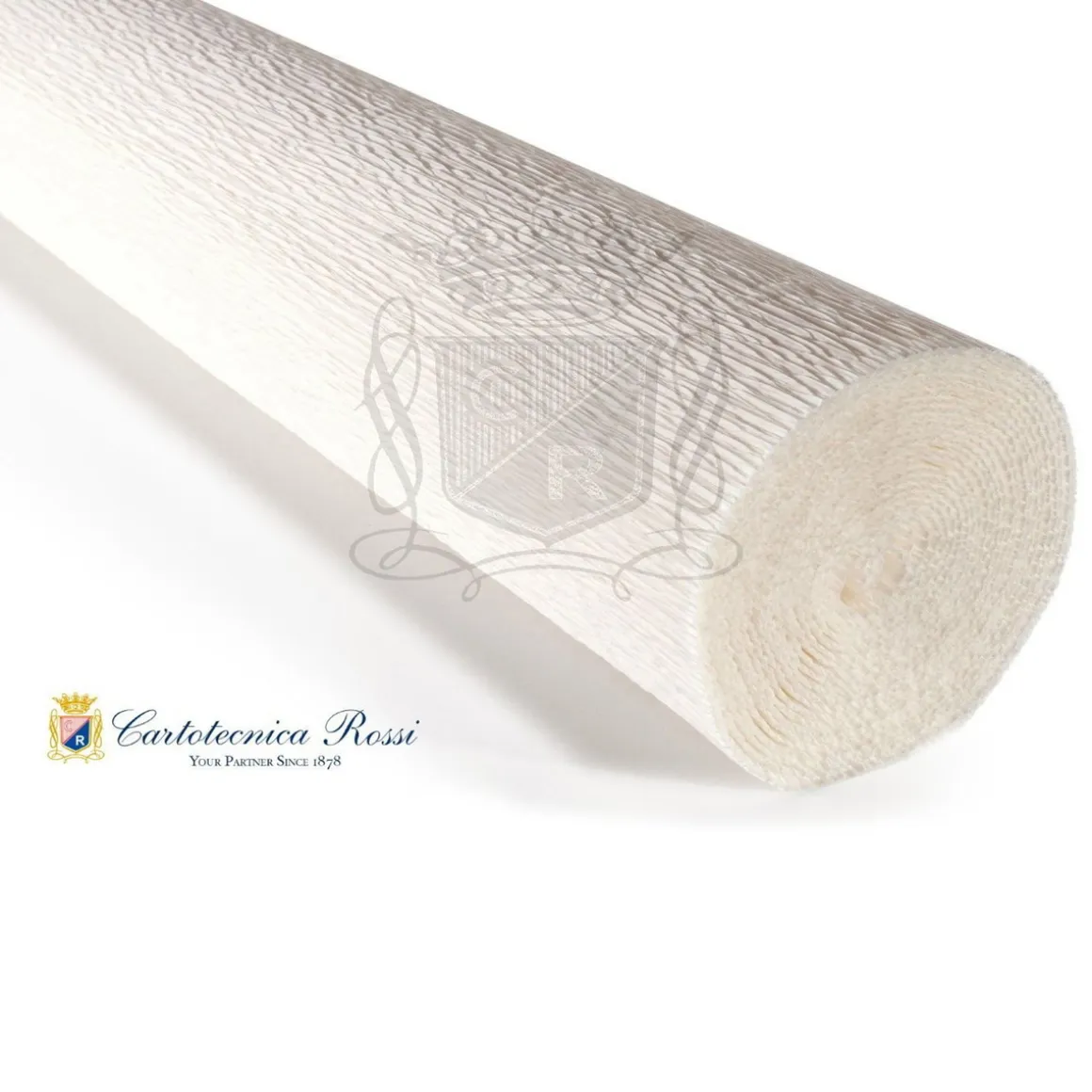 Cartotecnica Rossi crepepapir 600 – hvid, 180 g rulle (144 g/m²) a 50×250 cm