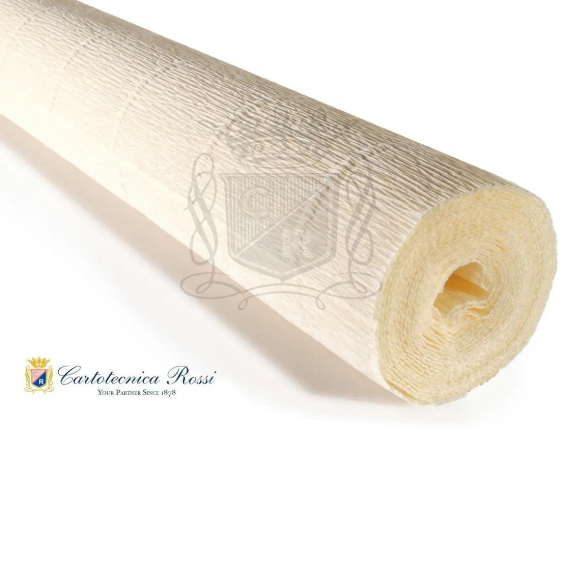 Cartotecnica Rossi crepepapir 603 – lys elfenben, 180 g rulle (144 g/m²) a 50×250 cm