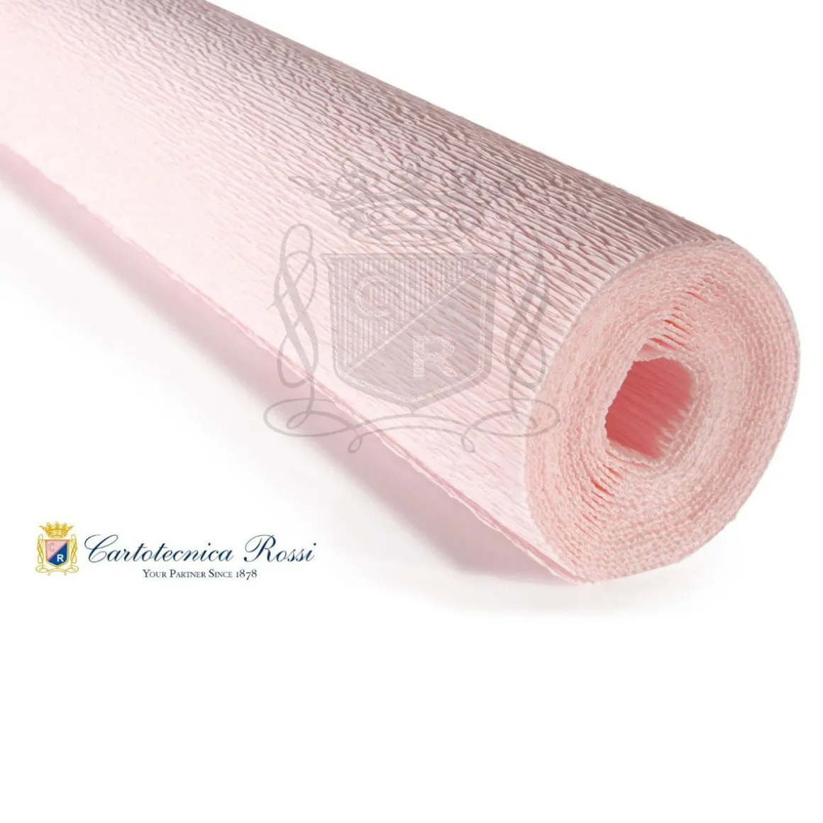 Cartotecnica Rossi crepepapir 569 – blegrosa, 180 g rulle (144 g/m²) a 50×250 cm