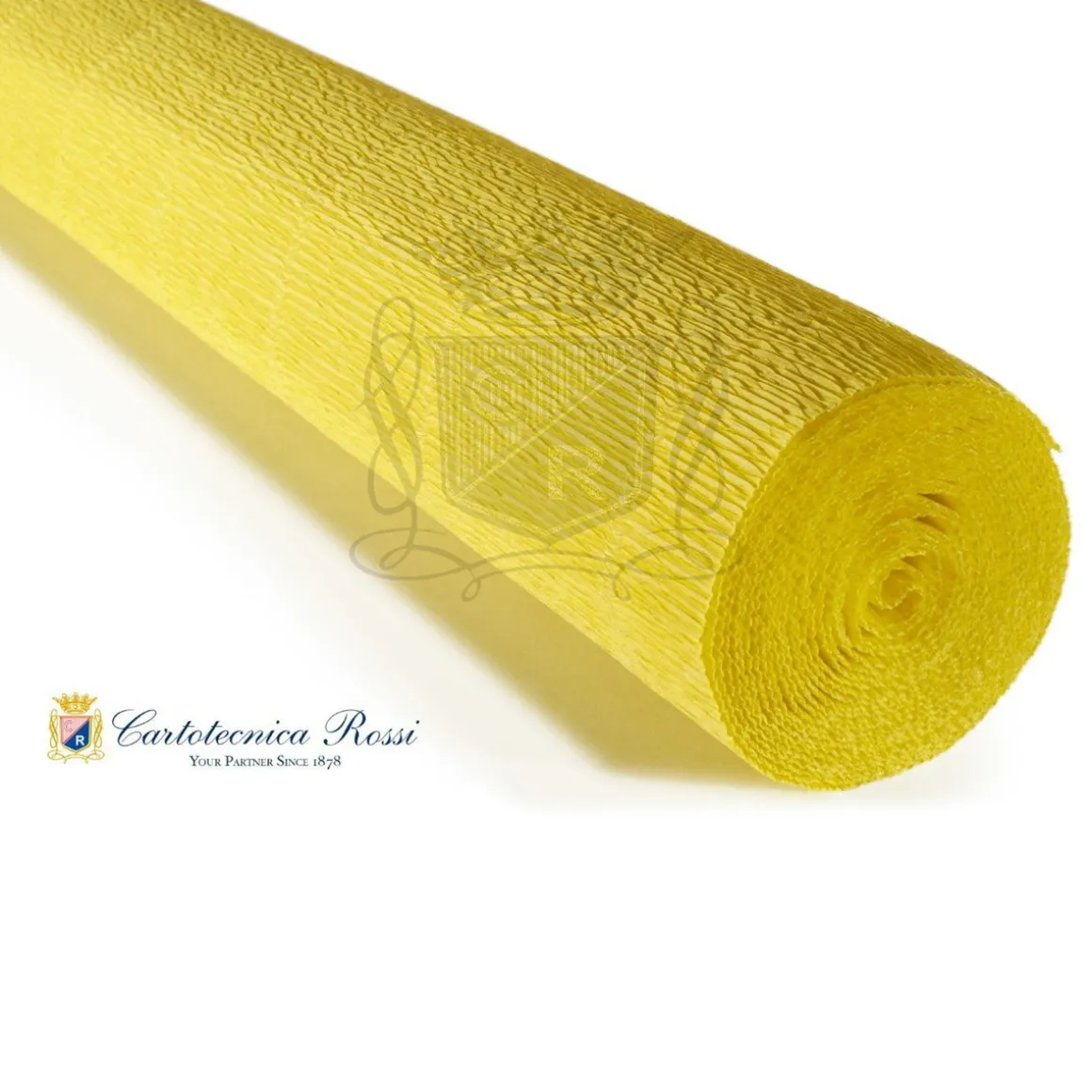 Cartotecnica Rossi crepepapir 575 – gul, 180 g rulle (144 g/m²) a 50×250 cm