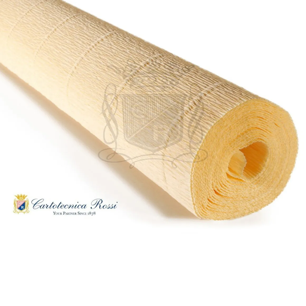 Cartotecnica Rossi crepepapir 577 – elfenben, 180 g rulle (144 g/m²) a 50×250 cm