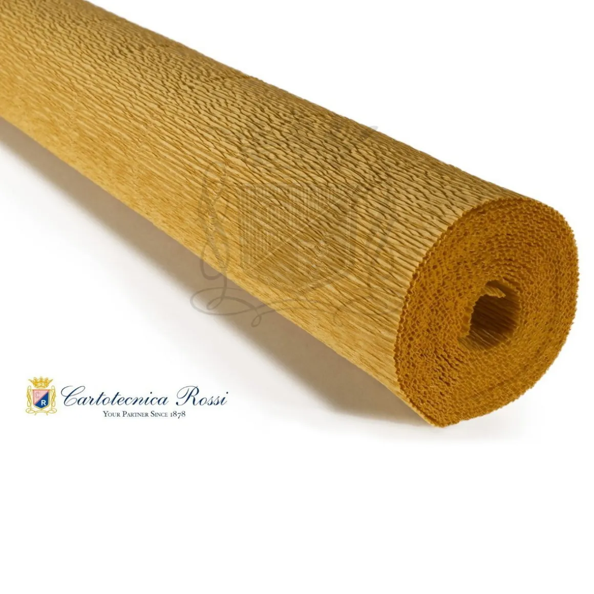 Cartotecnica Rossi crepepapir 579 – mørk beige, 180 g rulle (144 g/m²) a 50×250 cm