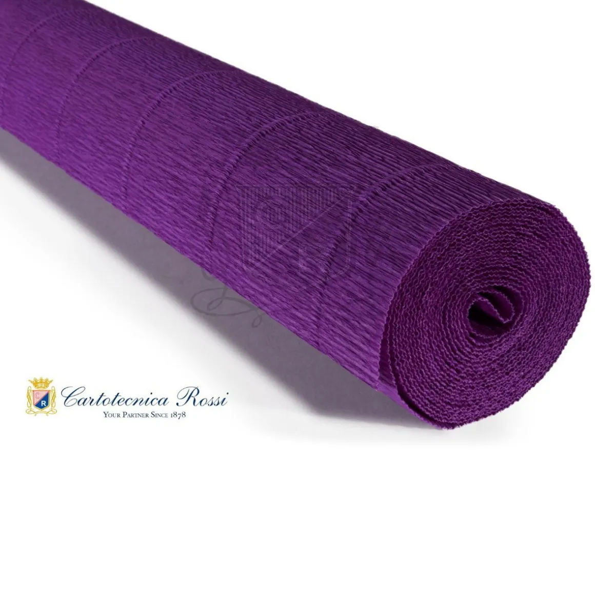 Cartotecnica Rossi crepepapir 593 – mørklilla, 180 g rulle (144 g/m²) a 50×250 cm