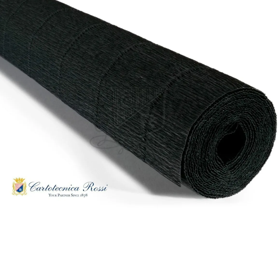 Cartotecnica Rossi crepepapir 602 – sort, 180 g rulle (144 g/m²) a 50×250 cm
