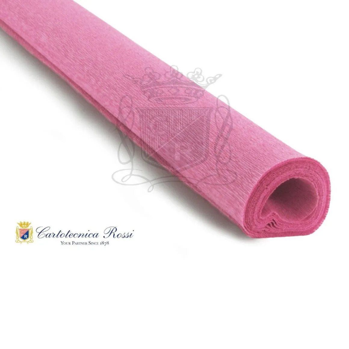 Cartotecnica Rossi crepepapir 390 – koralrosa, 90 g rulle (120 g/m²) a 50×150 cm