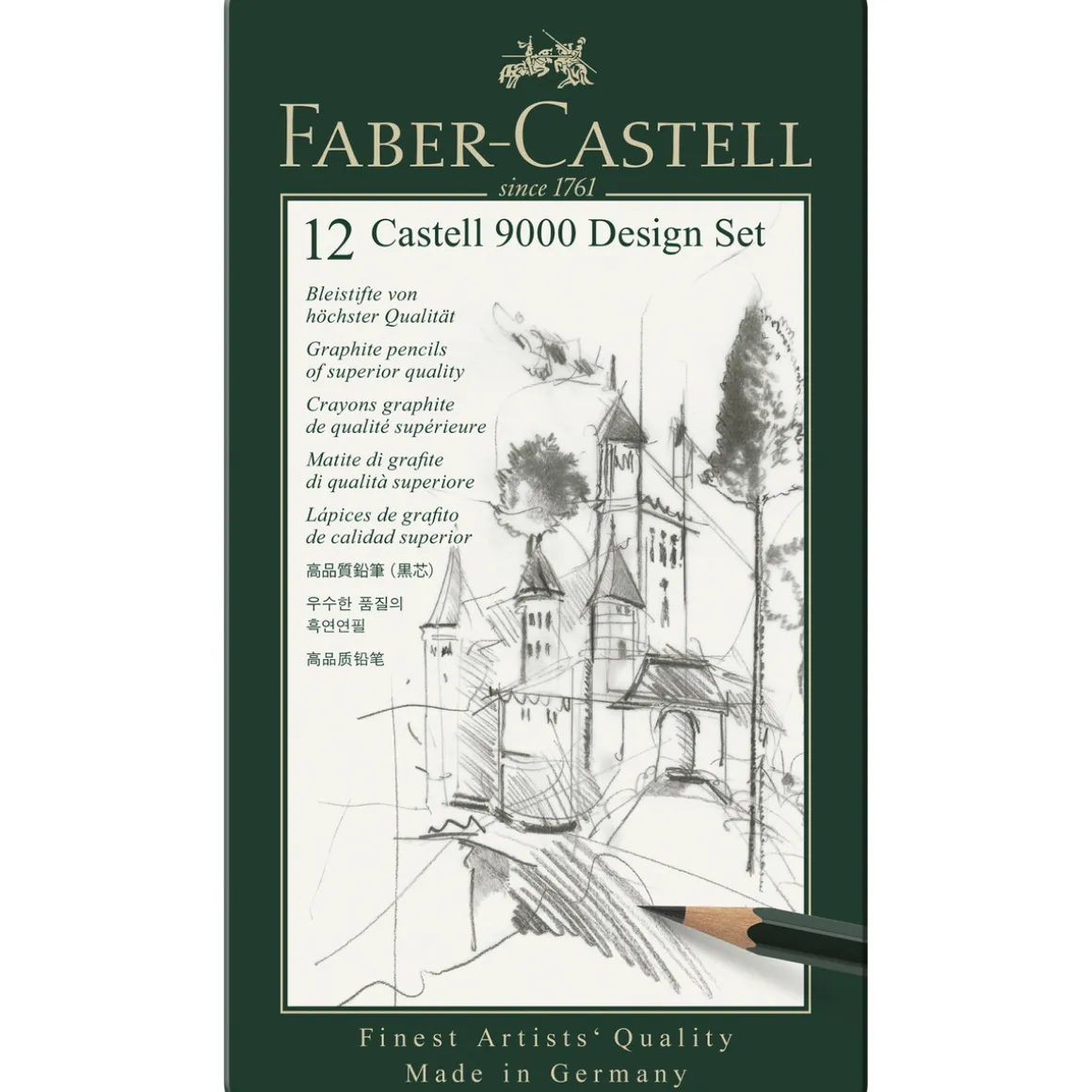 Castell 9000 Design Set 12 stk