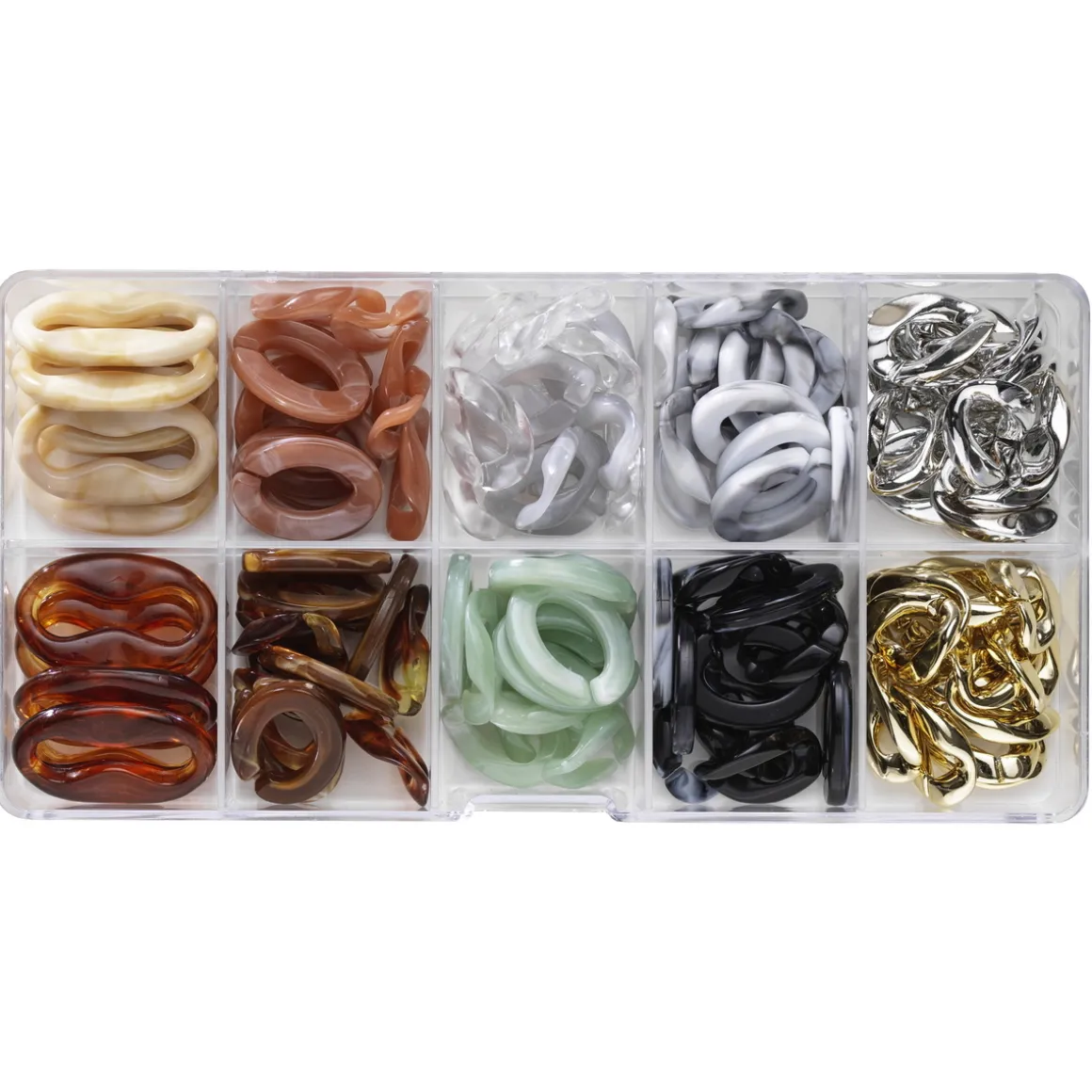 Chain links classic mix – 108 kombinerbare led i forskellige farver og størrelser