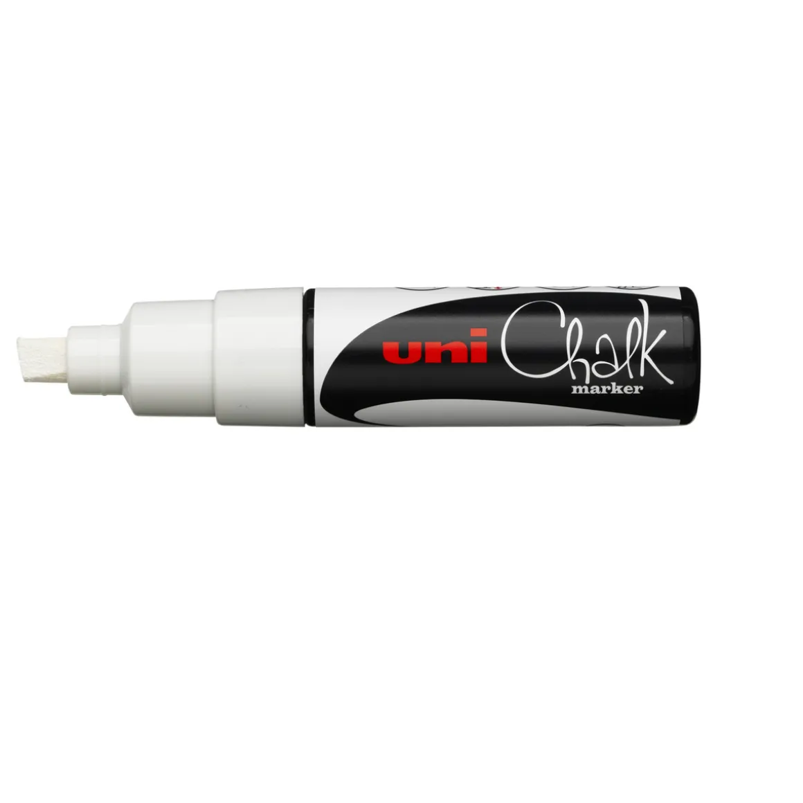 Chalk marker hvid chisel 8 mm