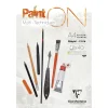 Clairefontaine Paint ON Multi Techniques blok A4 (210×297 mm), 30 hvide ark, 250 g/m²