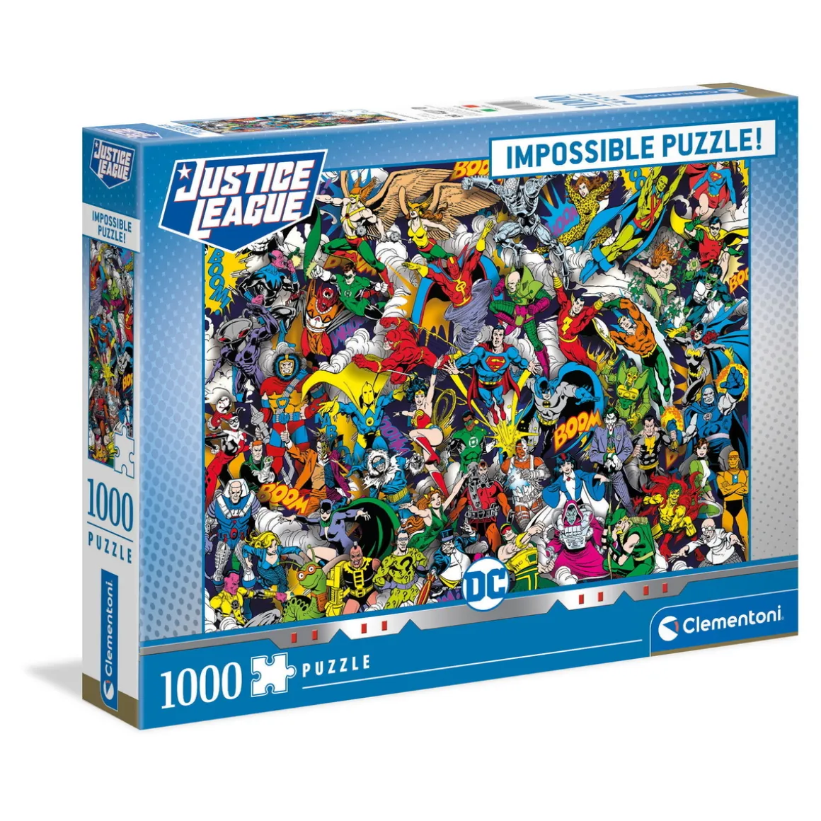 Clementoni DC Comics Justice League Impossible puslespil 1000 – 69×50 cm