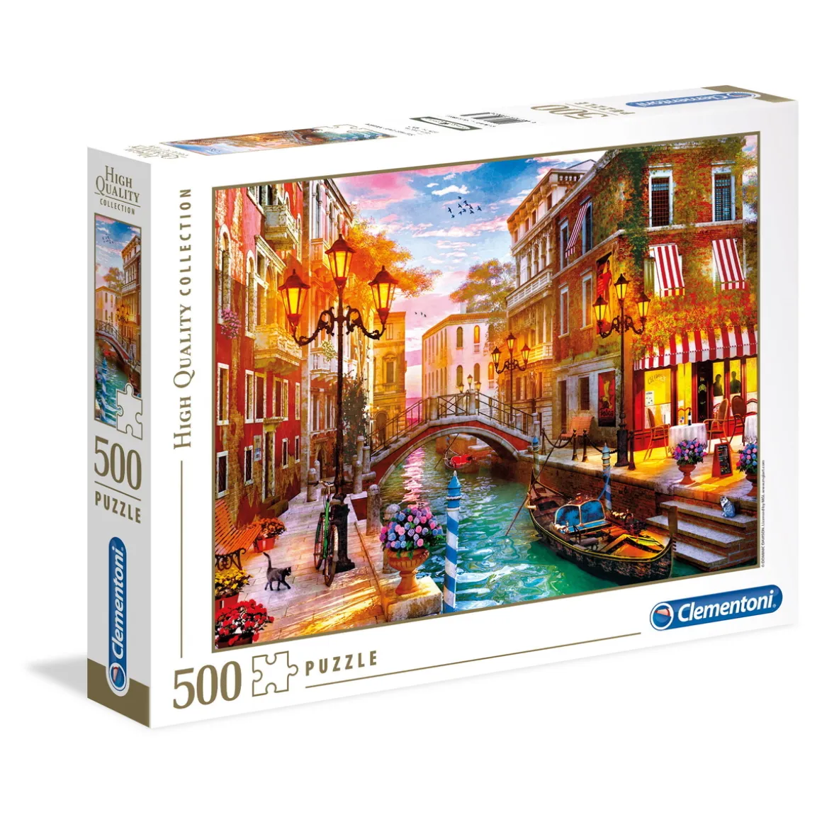 Clementoni High Quality Collection Sunset Over Venice puslespil 500 – 49×36 cm