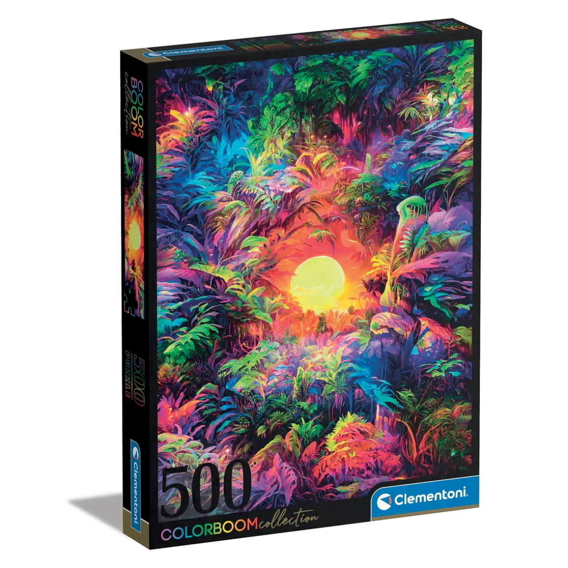 Clementoni puslespil Colorboom Collection – Psychedelic Jungle 500 brikker, 36×49 cm