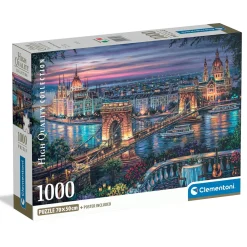 Clementoni puslespil High Quality Collection – Lights Danube, 1000 brikker, 70×50 cm