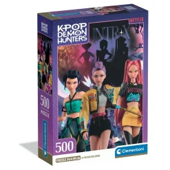 Clementoni puslespil K-POP Huntrix, 500 brikker, 36×49 cm