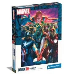 Clementoni puslespil – Superhelte fra Marvels Avengers. 1000 brikker, 50×69 cm