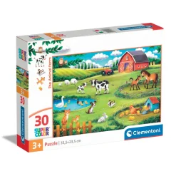 Clementoni puslespil – The Animal Farm 30 brikker, 33,5×23,5 cm