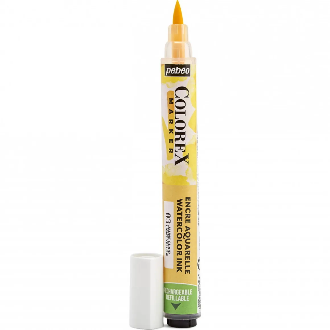 Colorex Marker Light Yellow – marker med akvarelblæk og penselspids