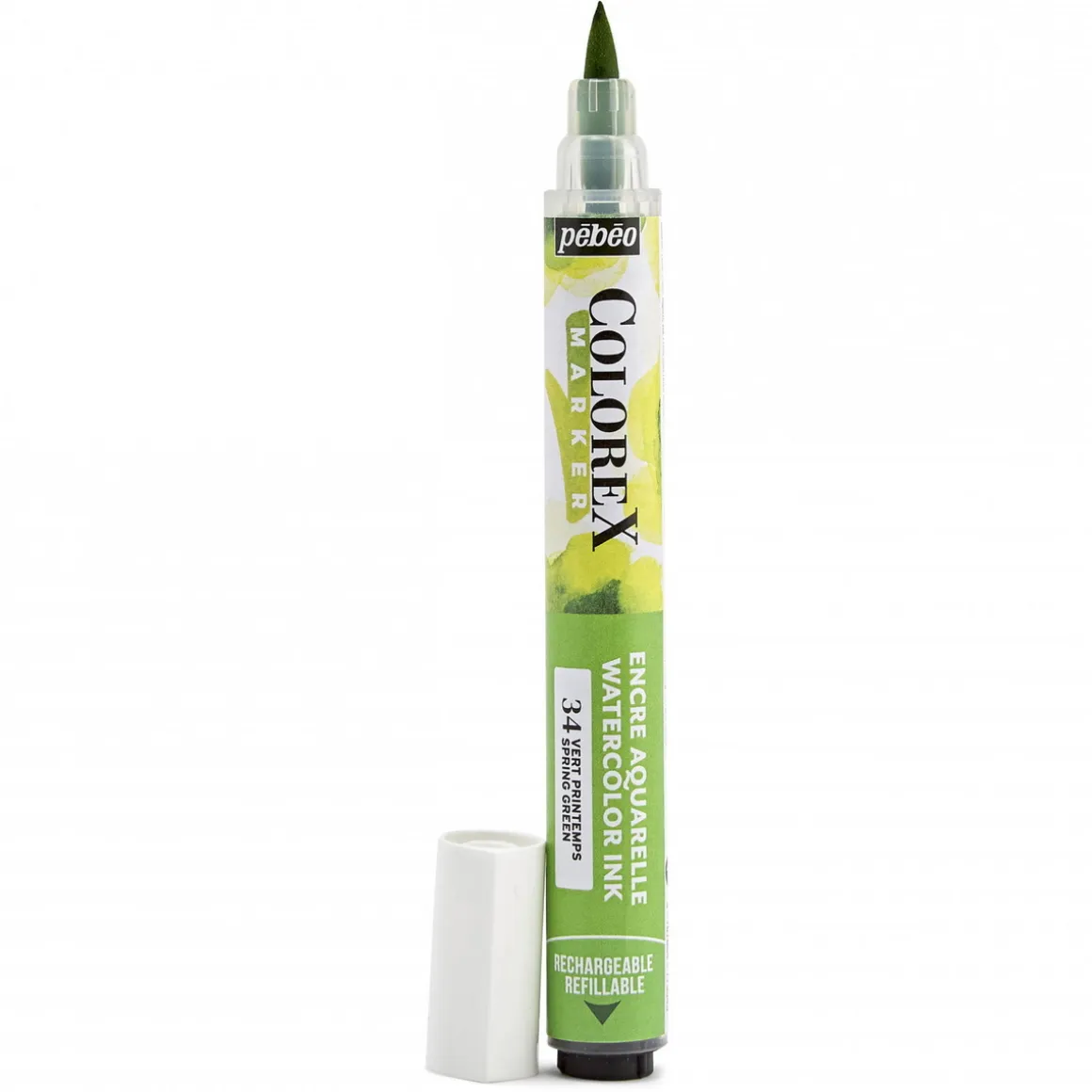 Colorex Marker Spring Green – marker med akvarelblæk og penselspids