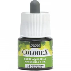 Colorex Watercolor Ink 45 ml Spring Green – bøtte med akvarelblæk og pipette