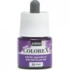 Colorex Watercolor Ink 45 ml Violet – bøtte med akvarelblæk og pipette