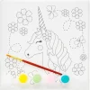 Colouring Canvas Kit Unicorn – komplet malerkit til at male en smuk enhjørning