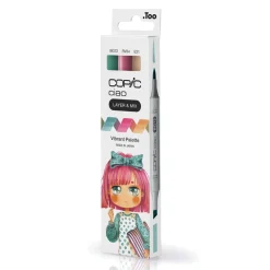 Copic Ciao markers med dobbeltspids, 3-pak – Vibrant palette