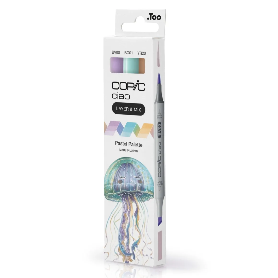 Copic Ciao markers med dobbeltspids, 3-pak – Pastel palette