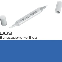 Copic Sketch B69 Stratos. Blue