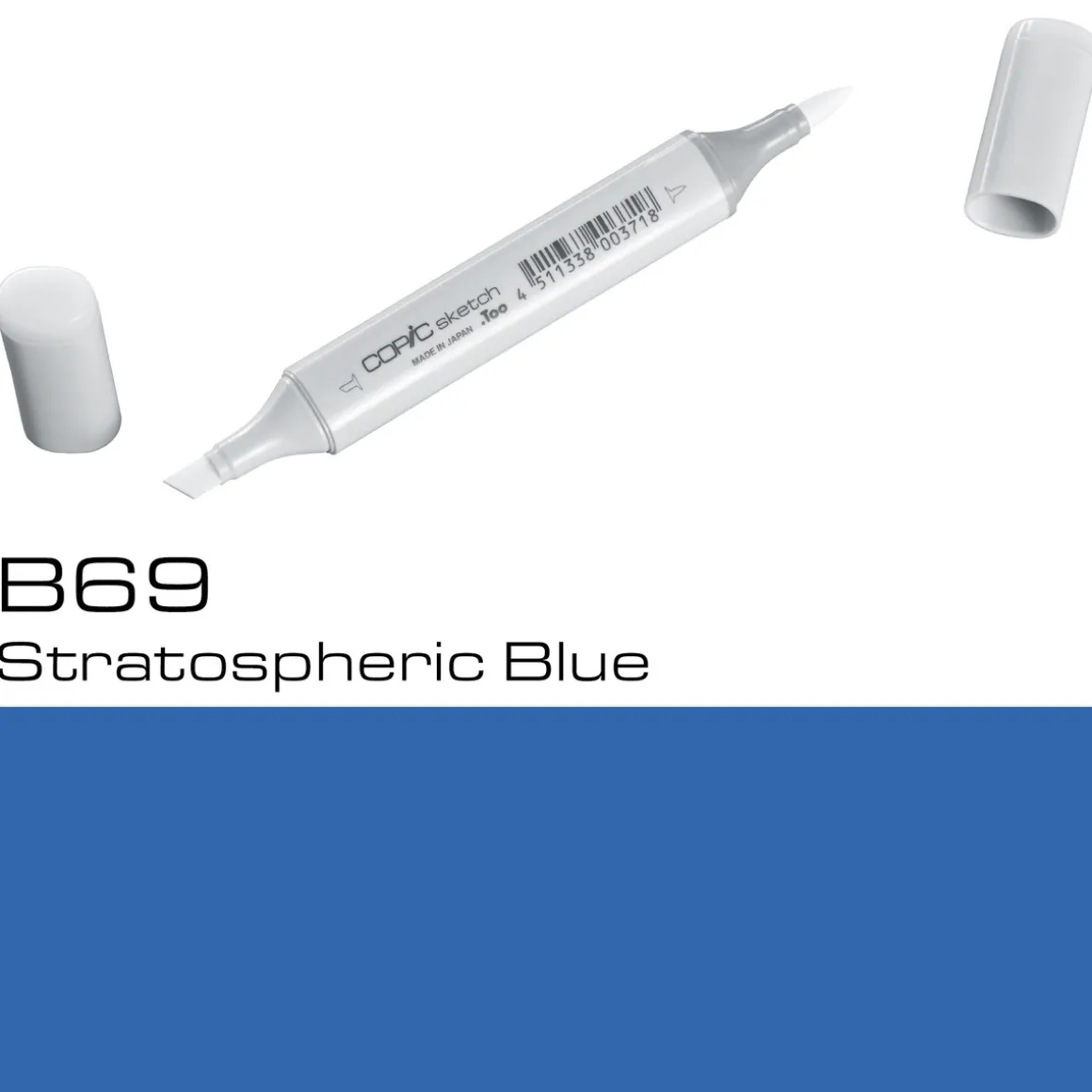 Copic Sketch B69 Stratos. Blue