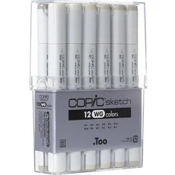 Copic Sketch Warm Grey Set 12