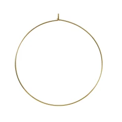 Creolerringe Ø40 mm 5 par guldfarvede