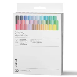 Cricut Pen Set 30 inkl. adapter – 0,4 mm penne beregnet til papir, vinyl, klistermærkepapir osv.