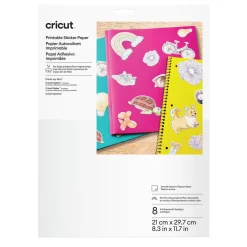 Cricut Printable Sticker Paper A4 (210×297 mm), 8 ark til at printe og skære klistermærker ud