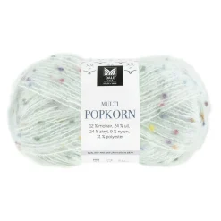 Dale Multi Popkorn fra House of Yarn, 50 g lyseblå – alsidigt effektgarn