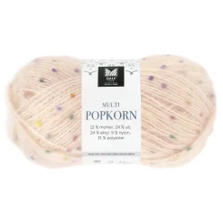 Dale Multi Popkorn fra House of Yarn, 50 g pudderrosa – alsidigt effektgarn