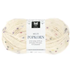 Dale Multi Popkorn fra House of Yarn, 50 g natur – alsidigt effektgarn