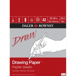 Daler-Rowney Drawing Paper tegneblok A2 (420×594 mm), 50 ark, 160 g/m²