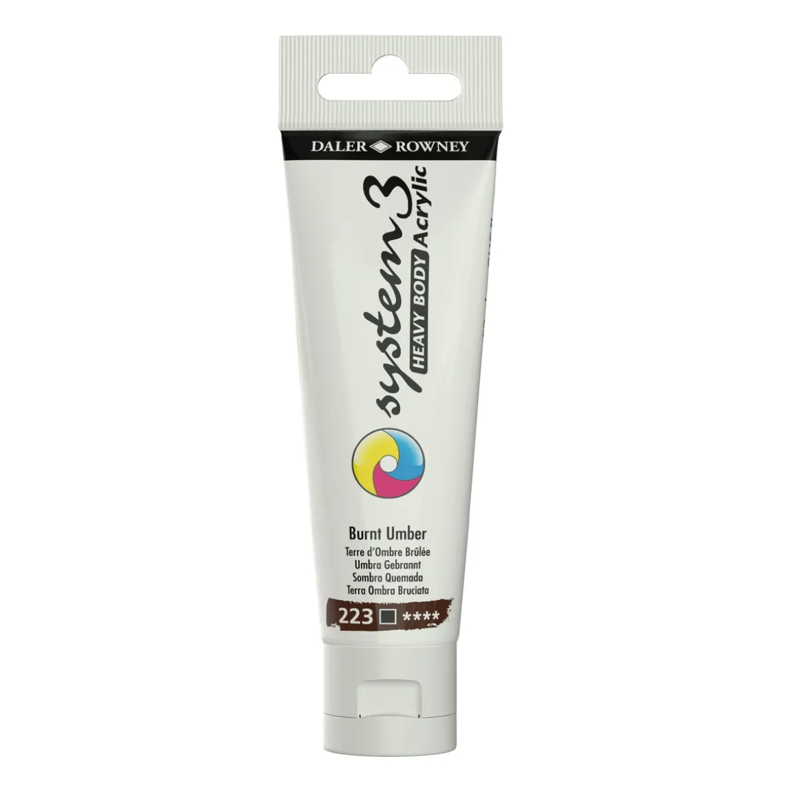 Daler-Rowney System3 Heavy Body akrylfarve 59 ml – Burnt Umber 223