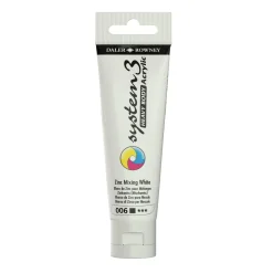 Daler-Rowney System3 Heavy Body akrylfarve 59 ml – Zinc Mixing White 006