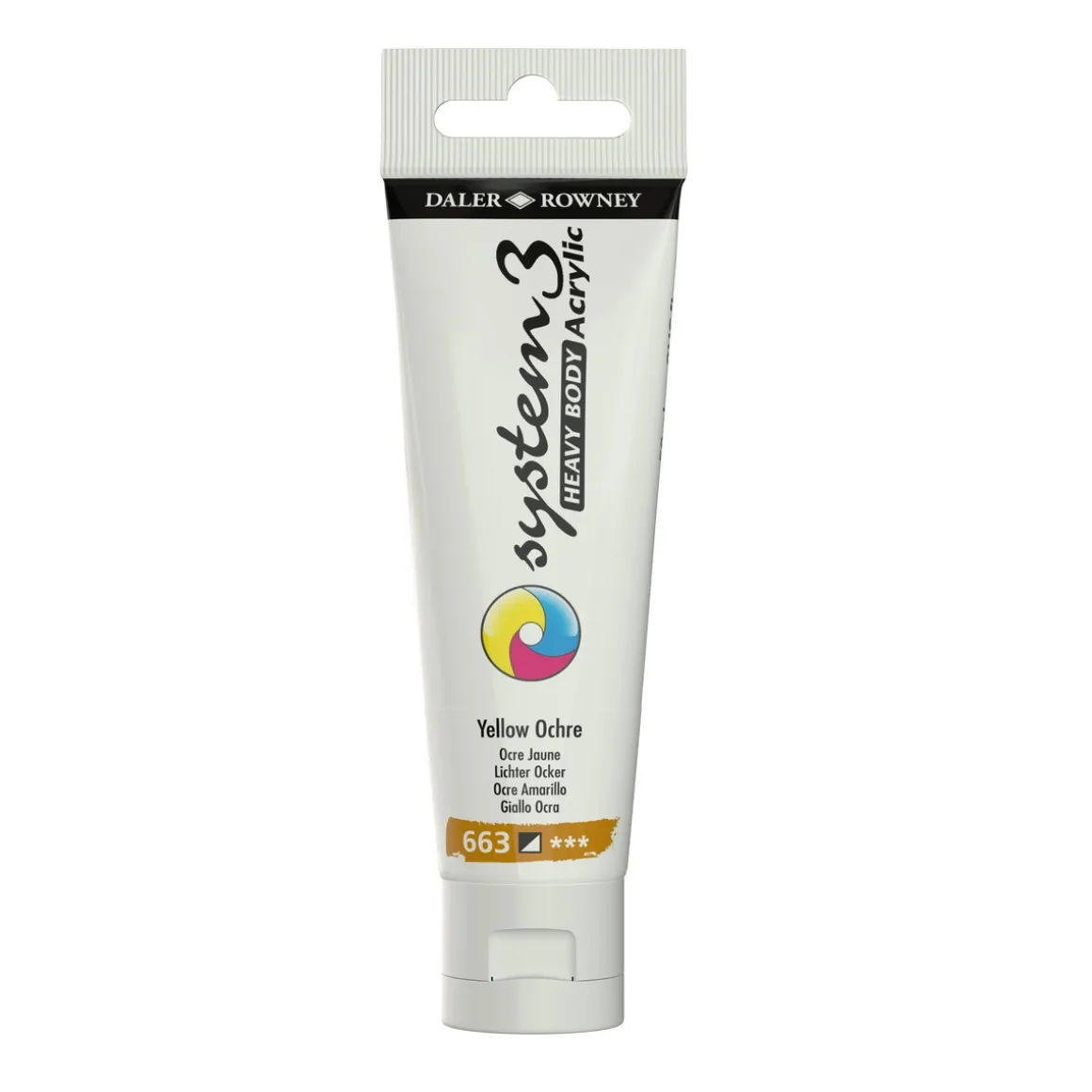 Daler-Rowney System3 Heavy Body akrylfarve 59 ml – Yellow Ochre 663