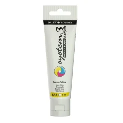 Daler-Rowney System3 Heavy Body akrylfarve 59 ml – Lemon Yellow 651