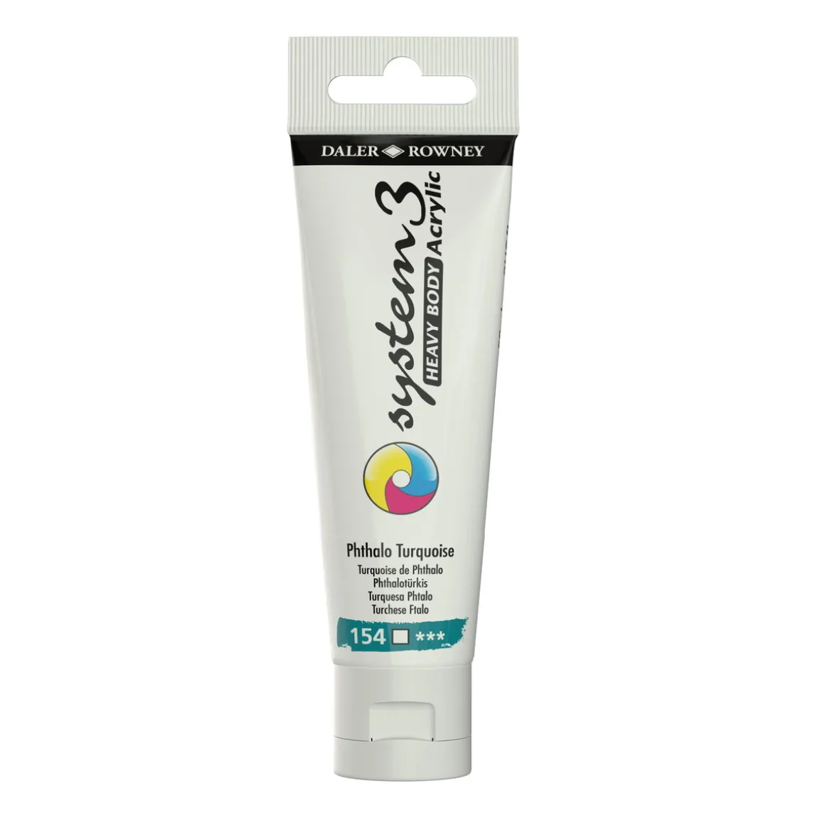 Daler-Rowney System3 Heavy Body akrylfarve 59 ml – Phthalo Turquoise 154
