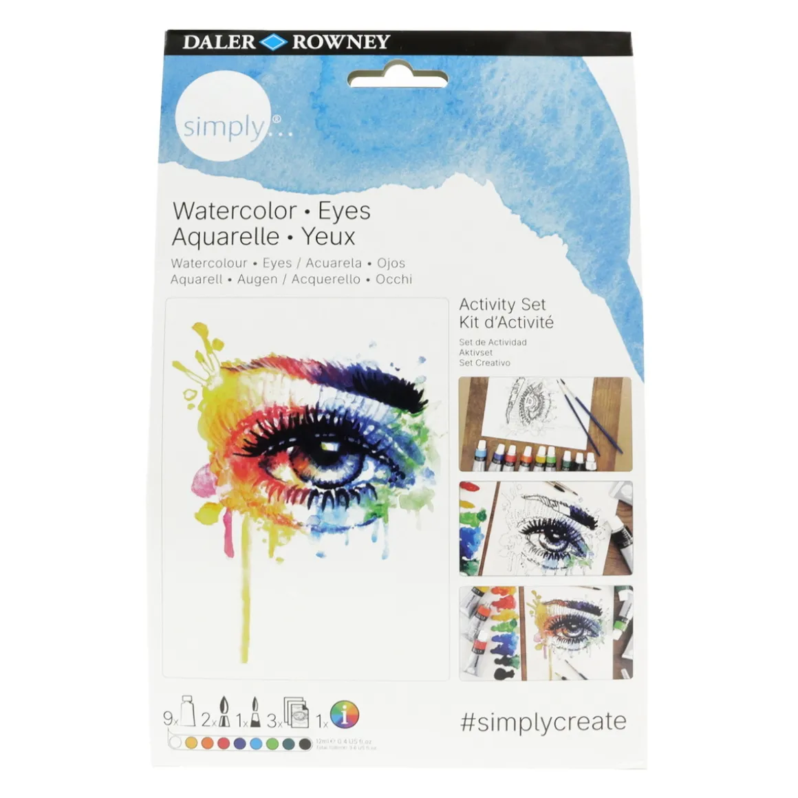 Daler-Rowney Watercolor Eyes Set – alt til at male øjne med akvarelfarve