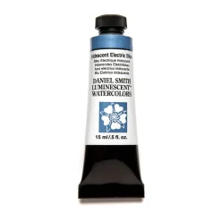 Daniel Smith akvarelfarve 15 ml Iridescent Electric Blue