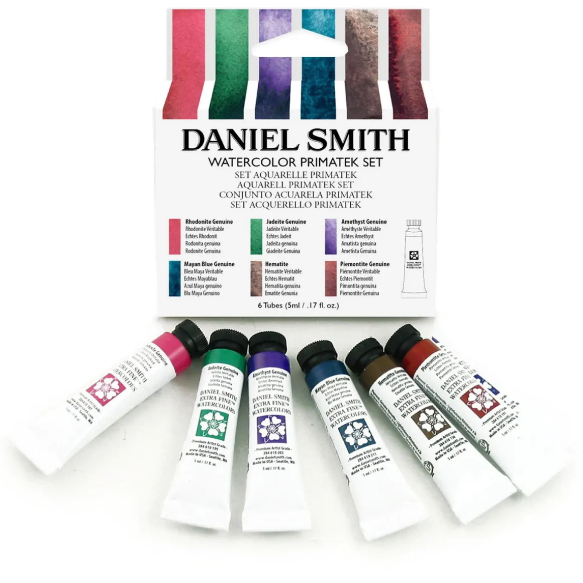 Daniel Smith akvarelsæt – Primatek Set 6x5 ml