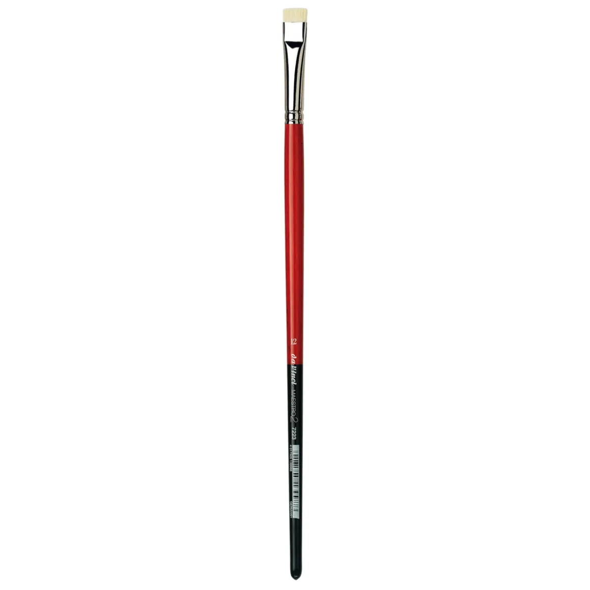 da Vinci 7223 Maestro2 extra short flad 12, pensel oliemaling, kort og flad børste, svinebørster