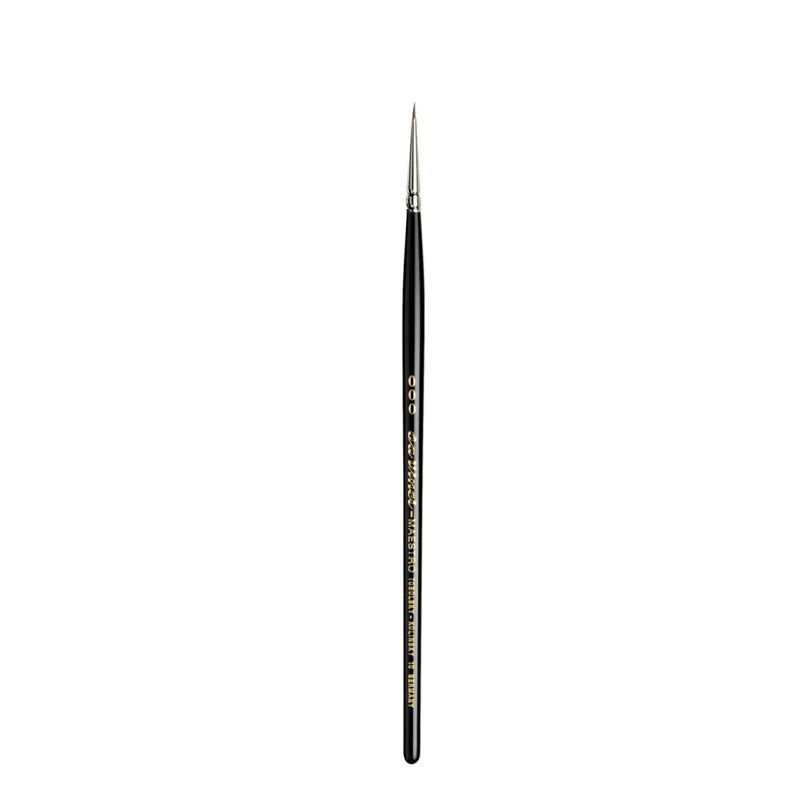 da Vinci Maestro 10 Watercolour Brush/akvarelpensel 0. Børstediameter 1,1 mm, børstelængde 7 mm.
