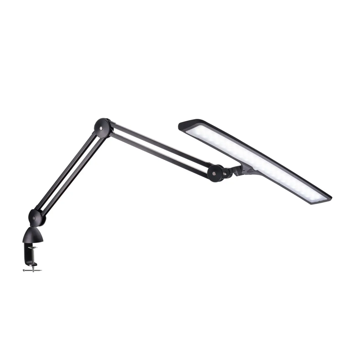 Daylight Lumi E35501, sort bordlampe med 51 cm bredt lampehoved, CRI 95+
